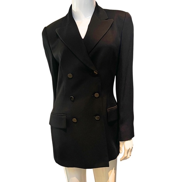 Stunning Ellen Tracy Black, Double-Breasted Evening Jacket/Blazer - Size 4 - Picture 1 of 15